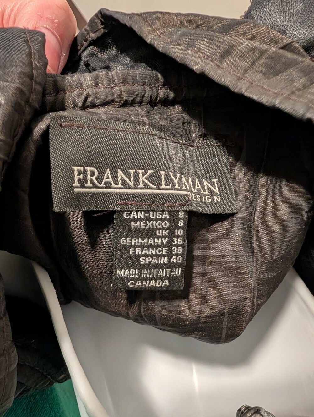 Frank Lyman Design Black Ruffle-Trim Coat - Picture 5 of 5
